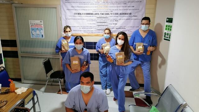 Lunches para personal médico.