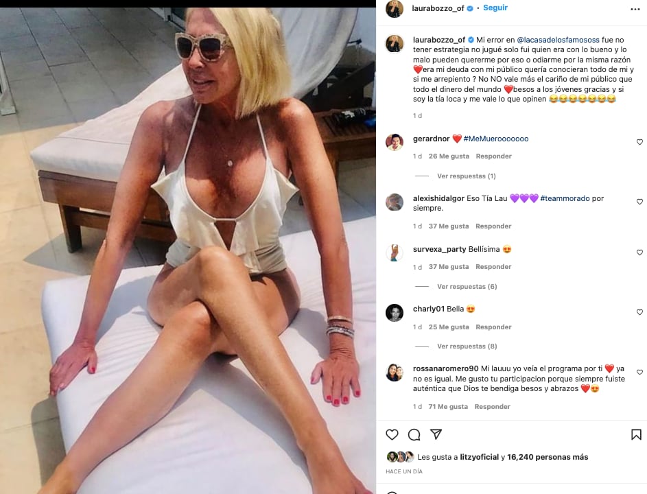Laura Bozzo no se arrepiente de su comportamiento dentro de La Casa de los Famosos