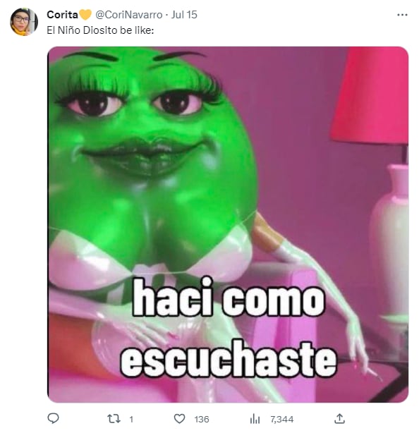 Memes por la joven que usó el mismo vestido de boda que un niño Dios
