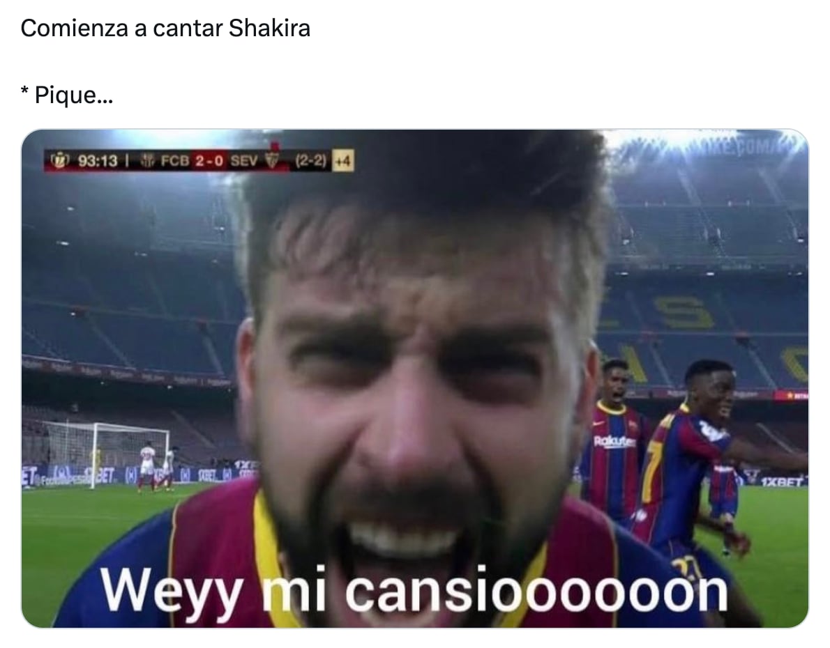 Meme de Shakira en la Copa América 2024