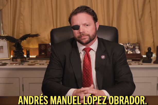 Dan Crenshaw envía mensaje a AMLO: hablando español lanza una polémica acusación