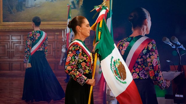 Vestido de Claudia Sheinbaum homenajeó los bordados de Juchitán y el Istmo de Tehuantepec
