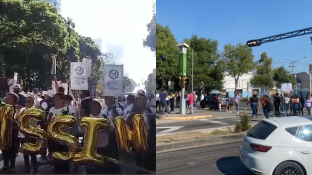 Manifestaciones afectan el paso del Metrobús