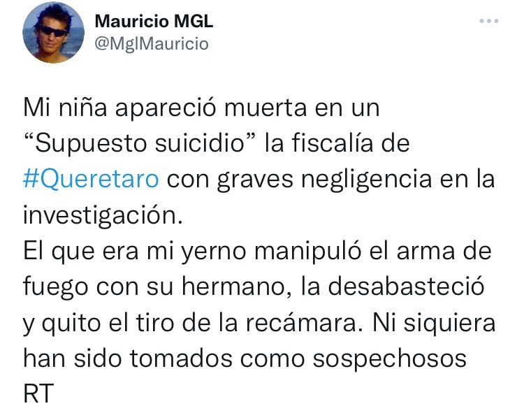 Denuncia en redes del papá de la víctimaT