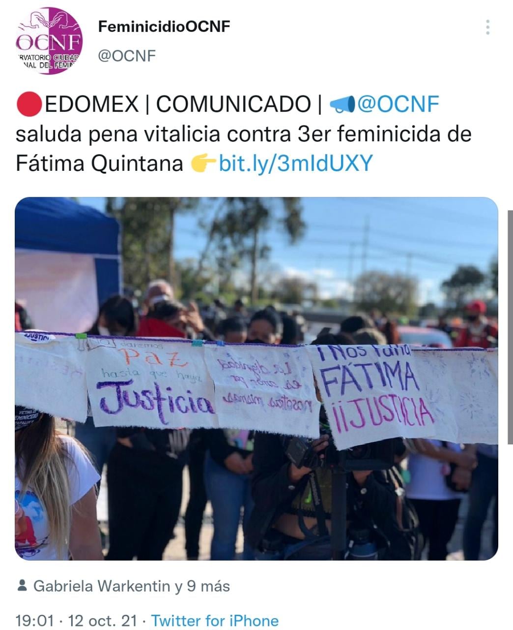 Comunicado del OCNF