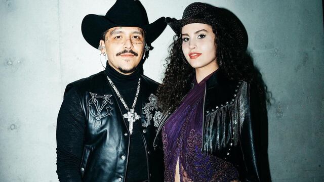 Estevie y Christian Nodal