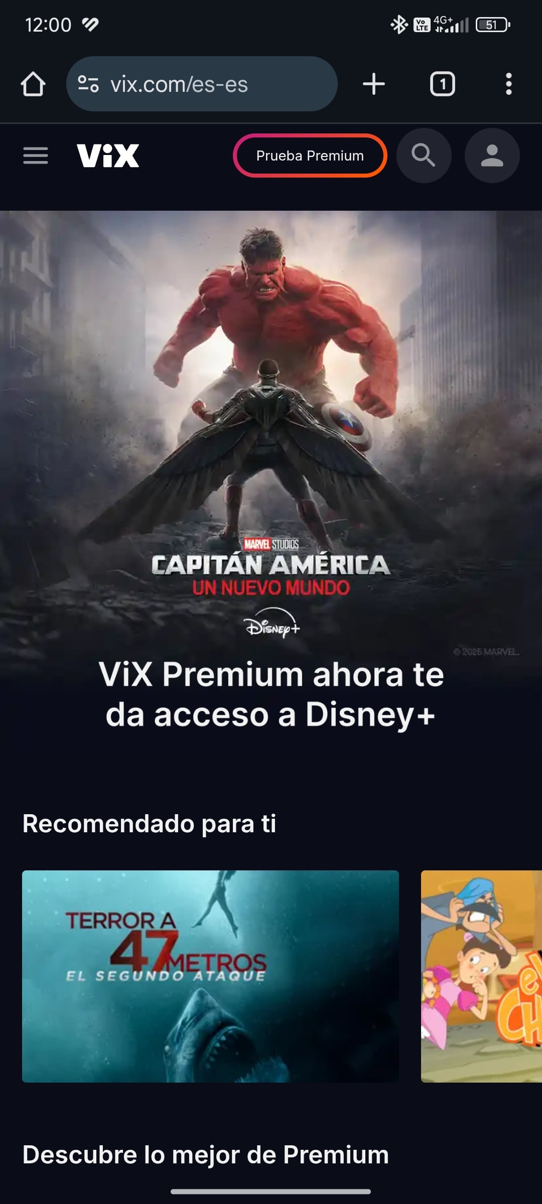 ViX Premium si tienes número Unefon