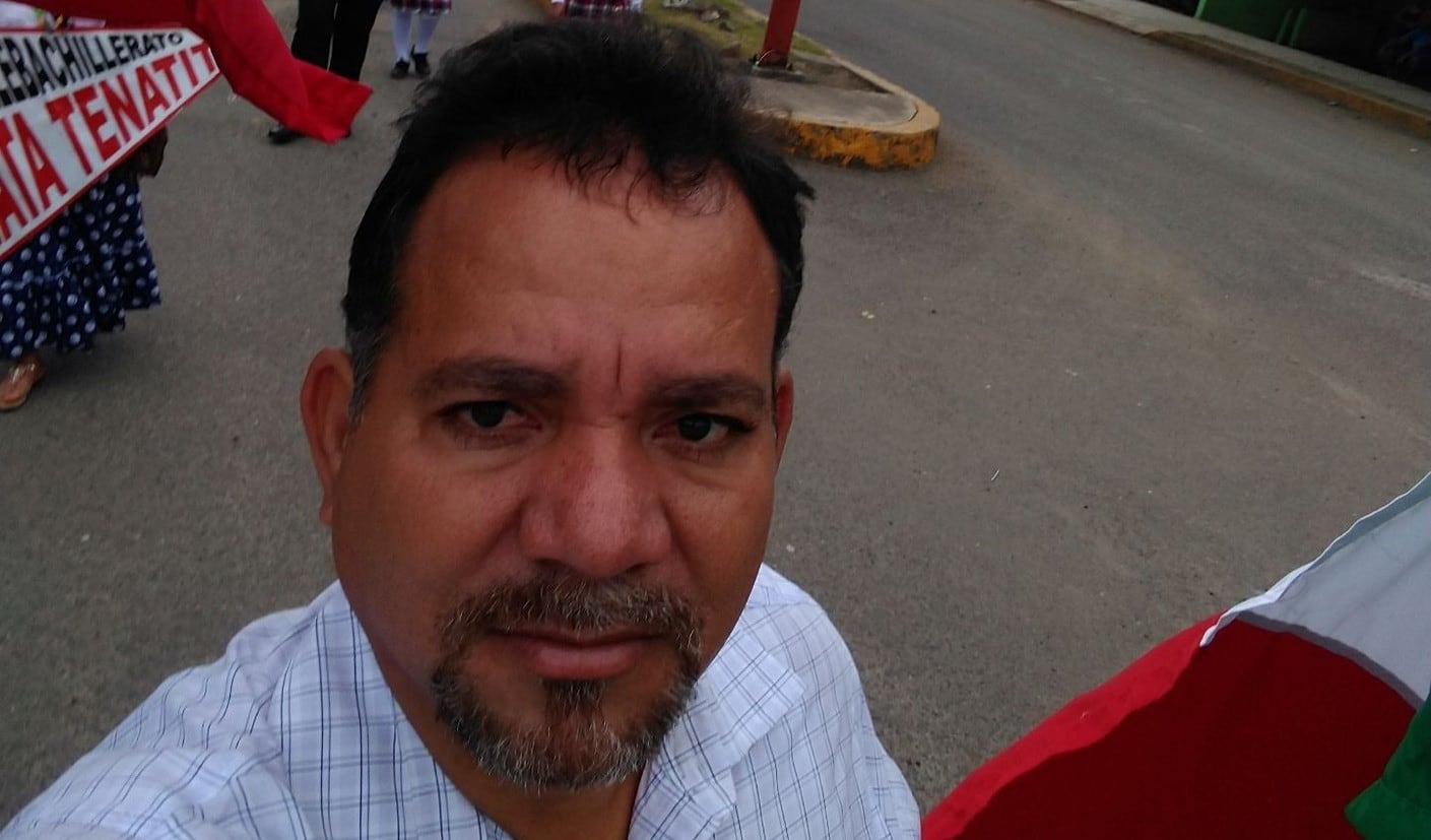 Efraín Blanco, comisariado ejidal de Mata Tenatito