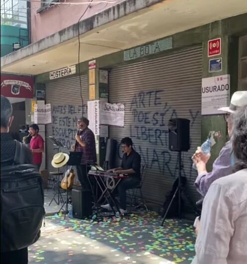 Ejercicio cultural de resistencia civil en hostería La Bota