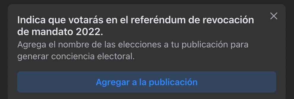 Facebook impulsa la consulta por la Revocación de Mandato