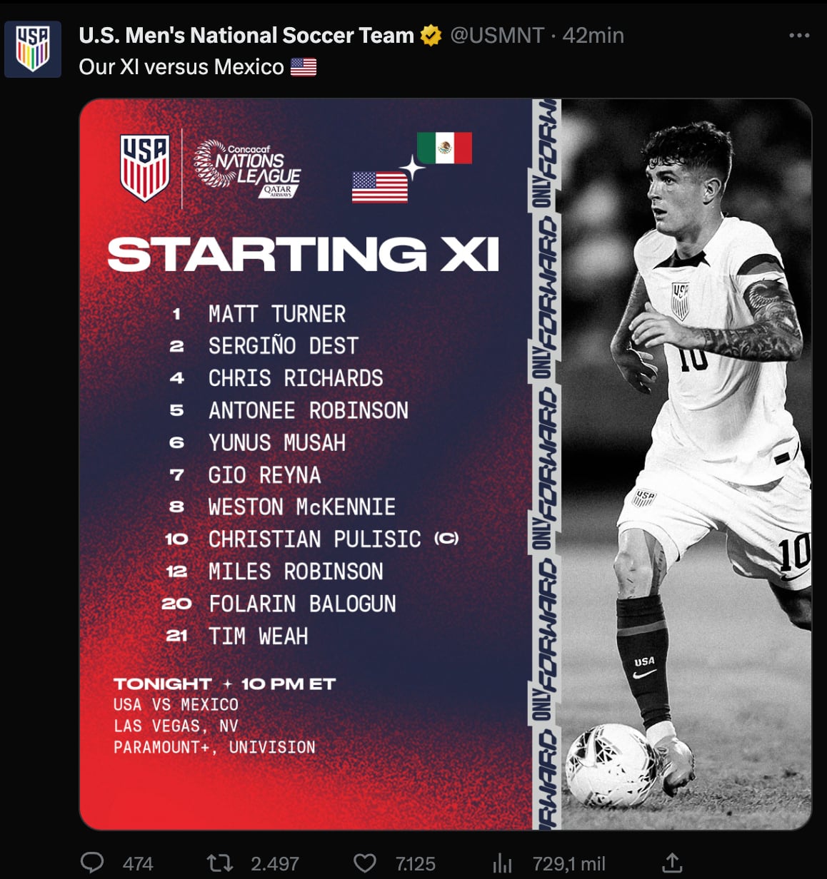 Selección Estados Unidos