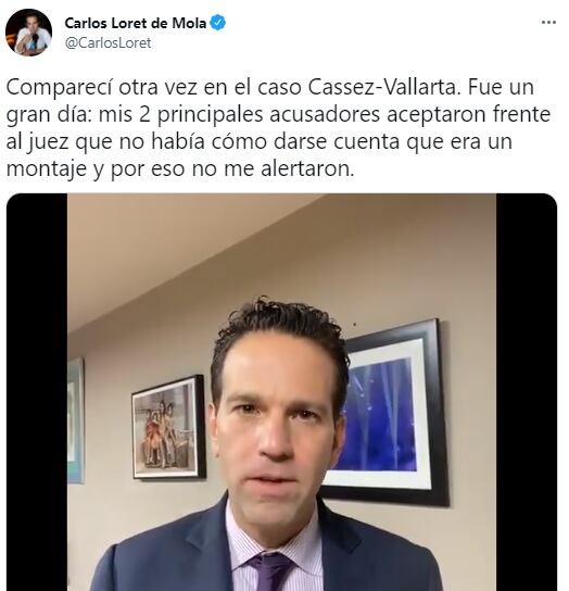 Tuit Carlos Loret de Mola