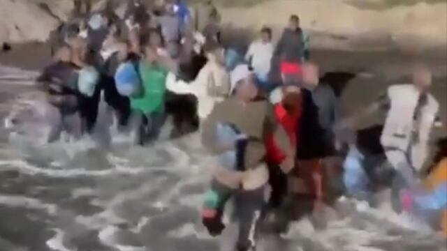 Estampida de migrantes