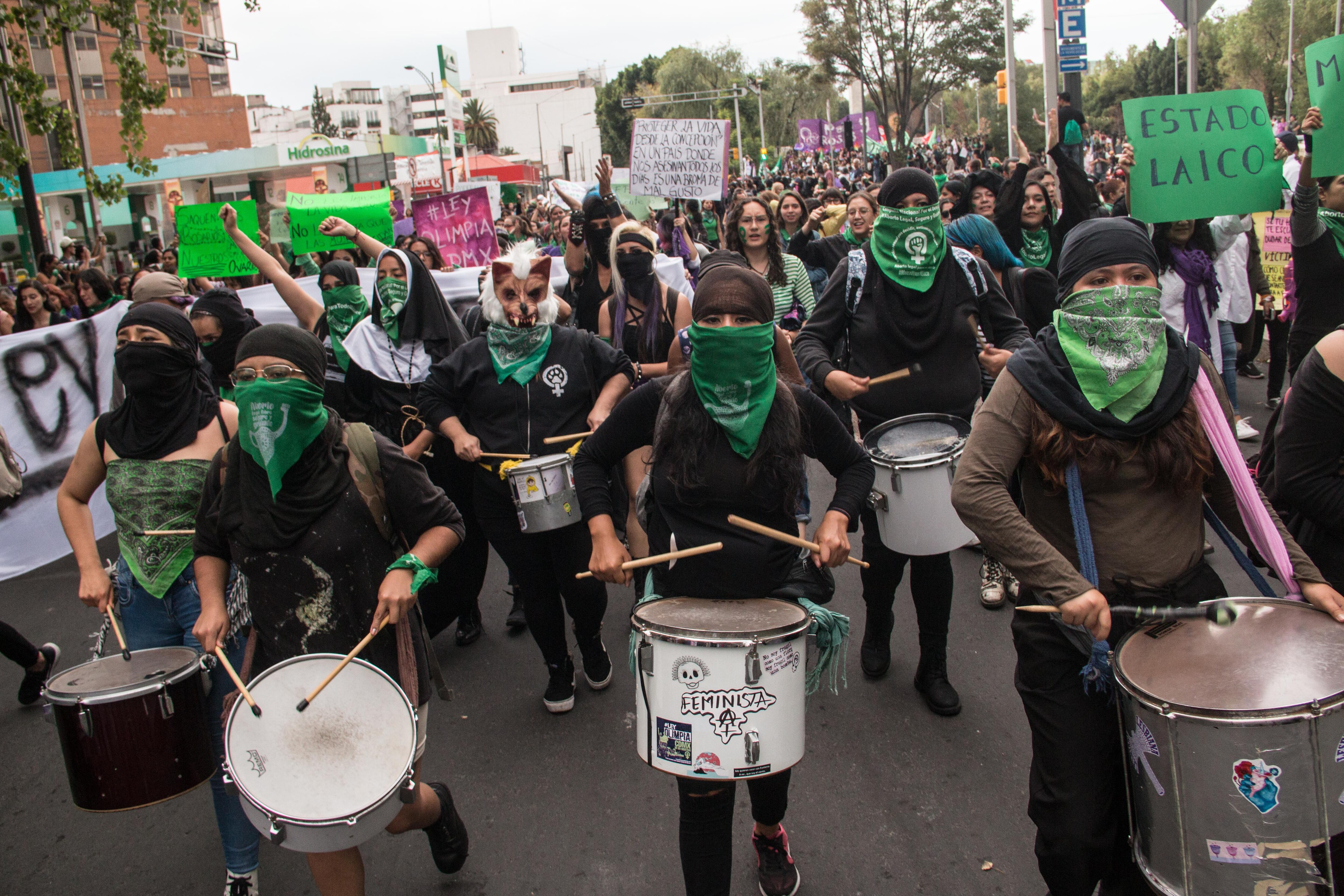 Marchas por la despenalización del aborto.