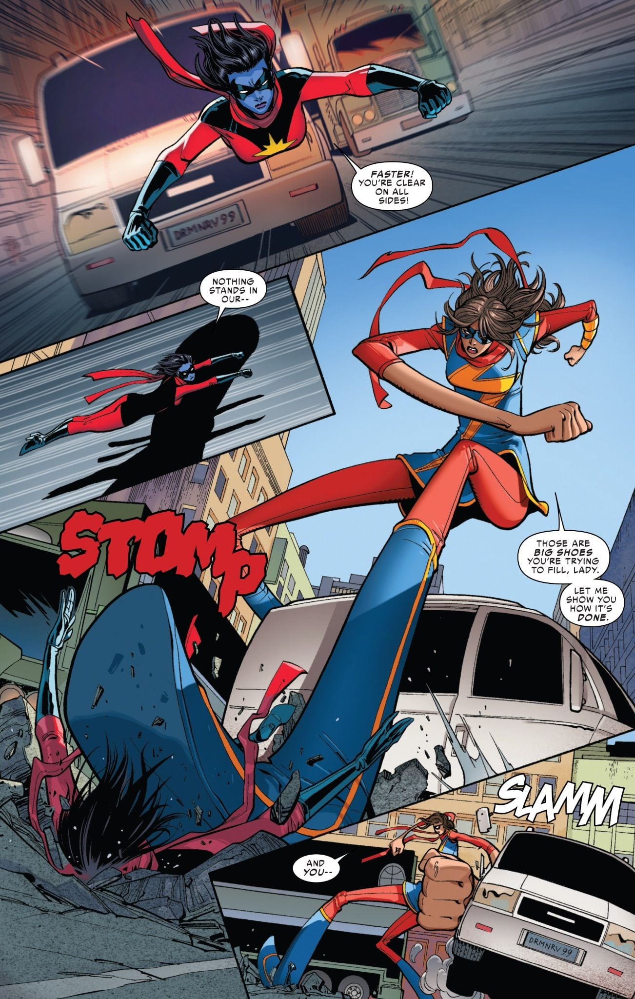 Cómic de Ms. Marvel con Kamala Khan