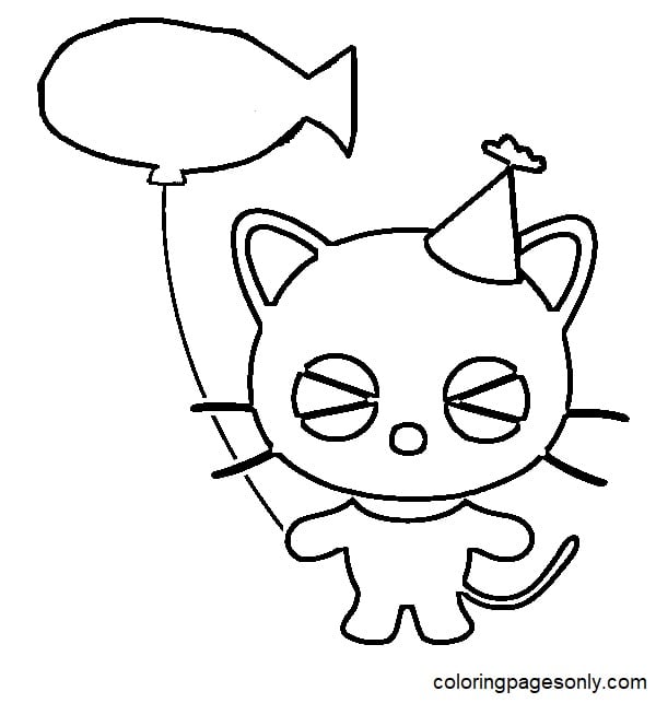 Dibujo cumpleaños de Chococat