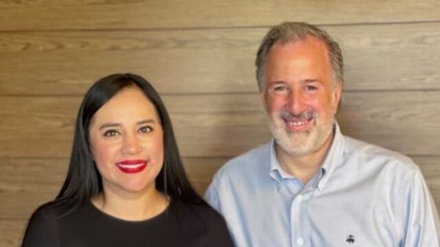 Sandra Cuevas y José Antonio Meade