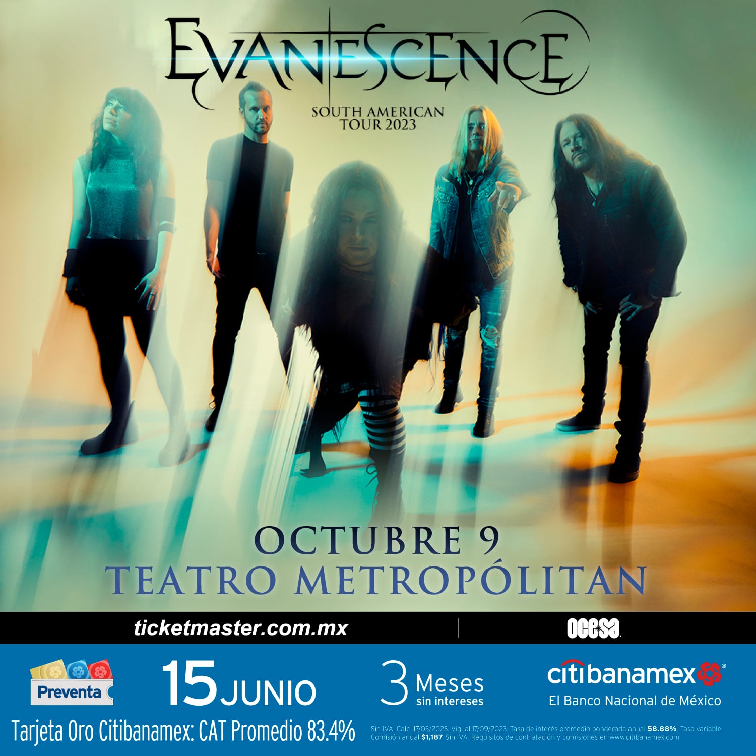 Evanescence concierto en México: Precio y fecha en la que arranca la preventa