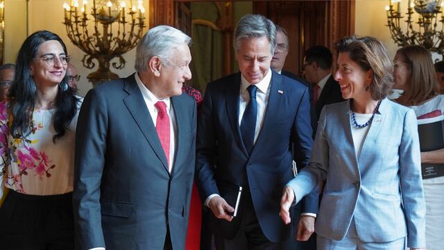 AMLO y Antony Blinken