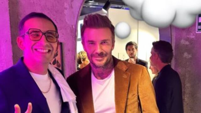 Capi Pérez y David Beckham