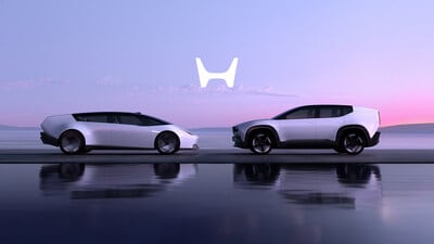 Los prototipos Honda 0 Saloon y Honda 0 SUV en la CES 2025