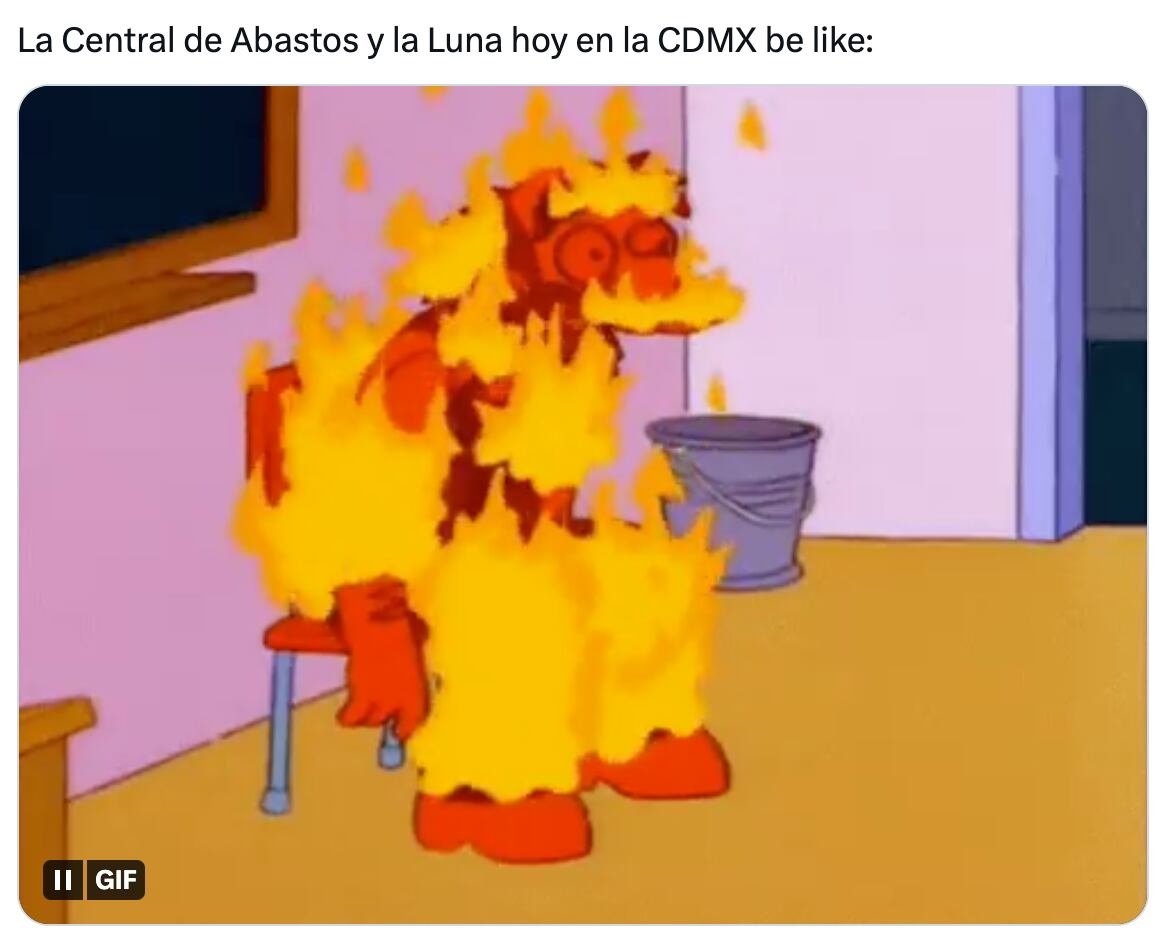 Aseguran que la Luna se vio diabólica con el Incendio Central de Abastos