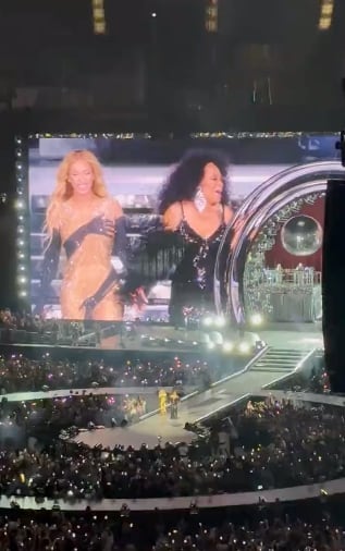 Usuarios de redes aseguran que Paola Suárez subió al escenario con la mismísima Beyoncé