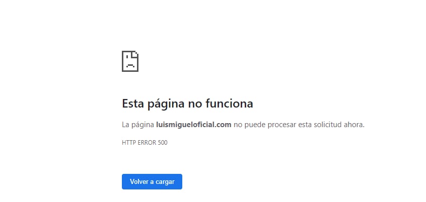 Se cae la página para comprar los boletos de Luis Miguel.