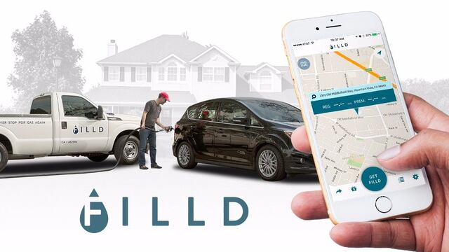 Filld, la plataforma de "gasolina a domicilio" que se encuentra en expansión.