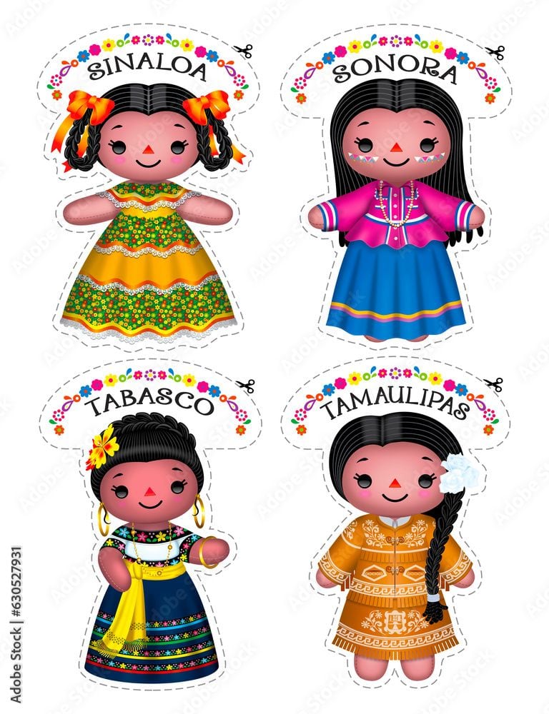 Plantilla de Muñeca Lele recortable