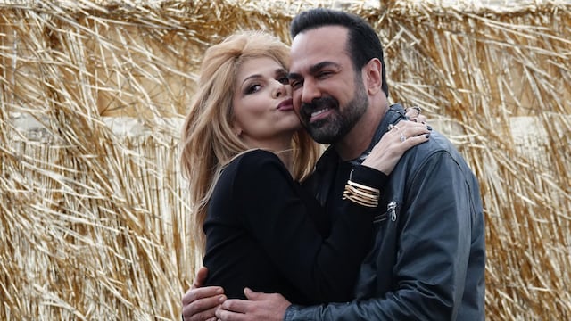 Itatí Cantoral con Ariel Miramontes.