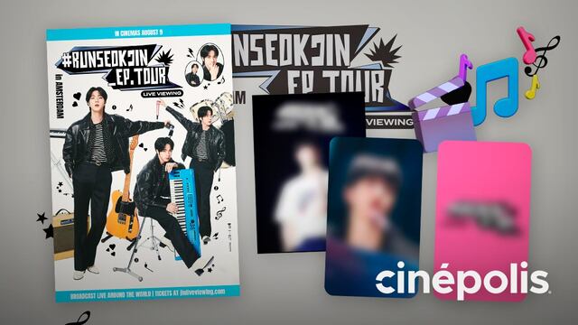 Estreno de Runseokjin EP Tour de Jin de BTS en Cinépolis incluirá un regalo ¿Cómo obtener la postal?
