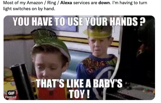Caída de Amazon provoca memes de Alexa
