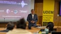 Andrés Mijes presenta en la UDEM el modelo de Reconstrucción del Tejido Social de la 4T Norteña
