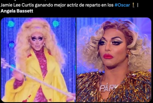 Le llueven memes a Angela Basett por su reacción en los Premios Oscar 2023.