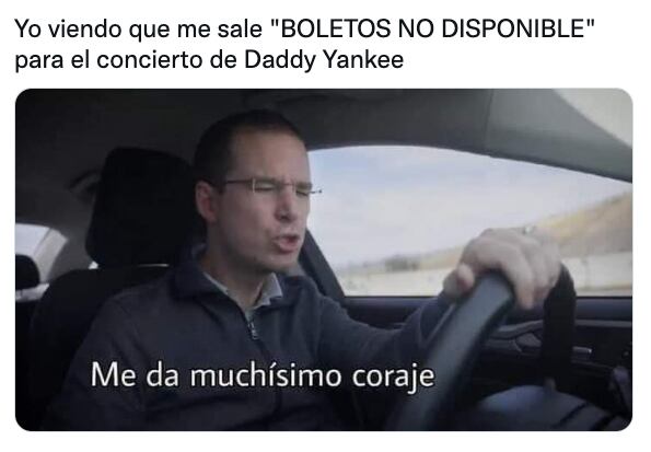 Meme de boletos agotados para Daddy Yankee