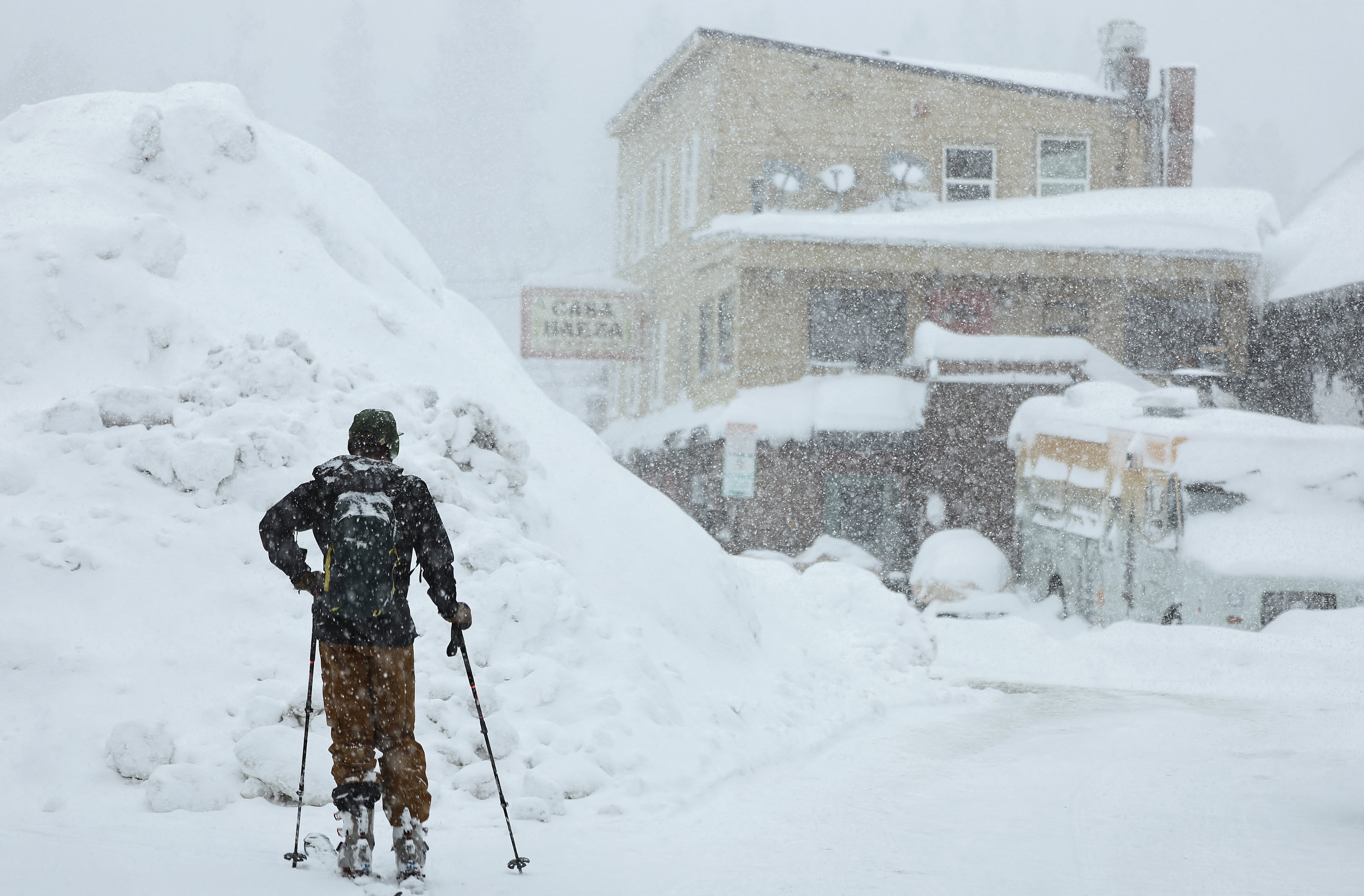 Tormenta de nieve en Truckee, California
