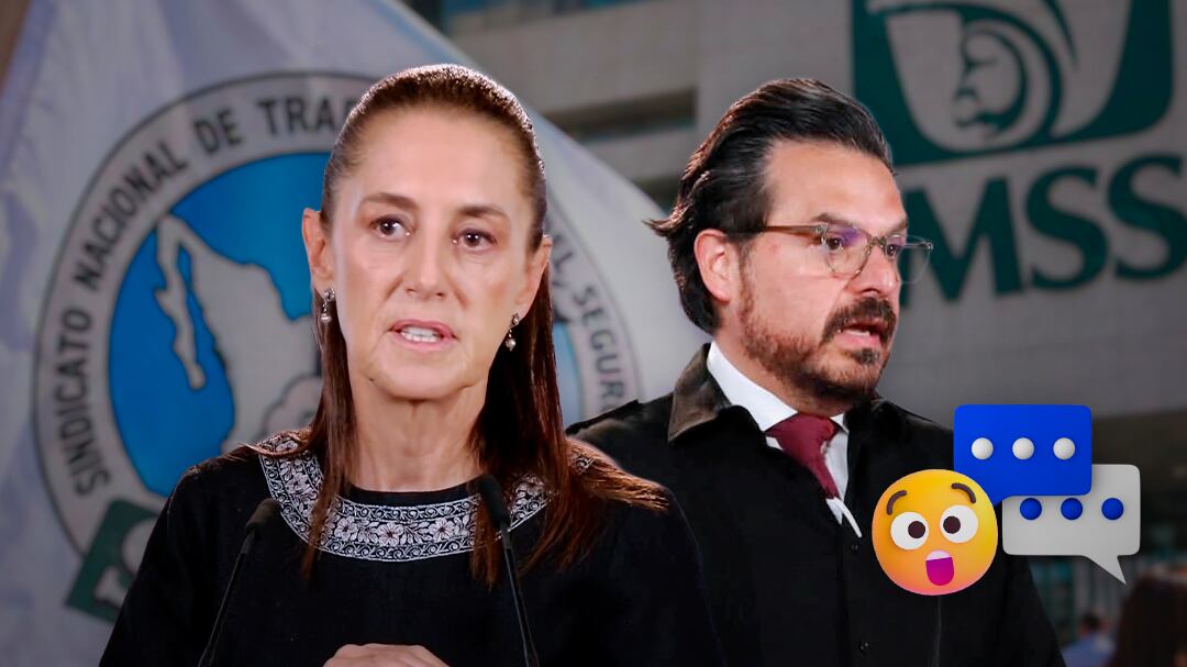 Sheinbaum pide colaboración al sindicato del IMSS; Robledo alista plan integral
