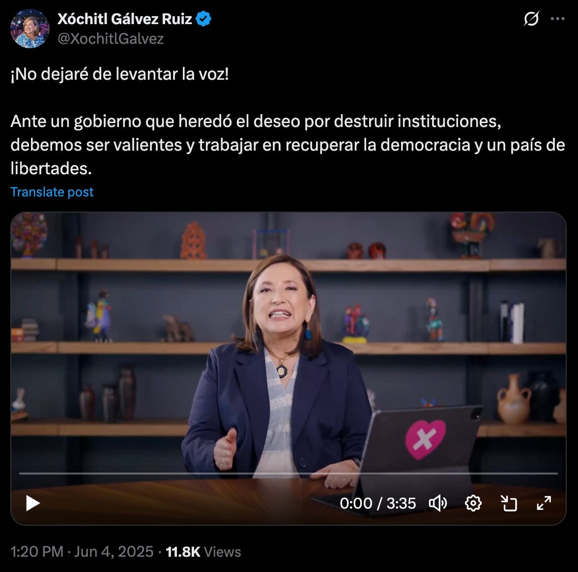 Esto dijo Xóchitl Gálvez sobre Hugo Aguilar Ortiz y el nuevo Poder Judicial.
