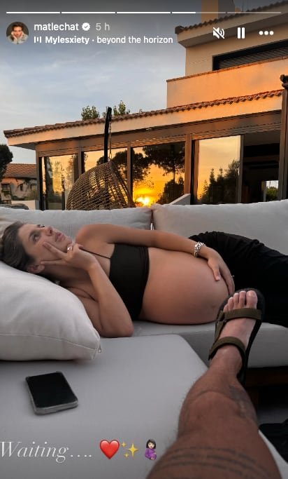 Matías Novoa presume la recta final del embarazo de Michelle Renaud