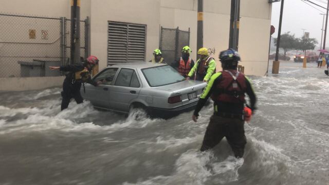 La embestida de agua fue brutal.