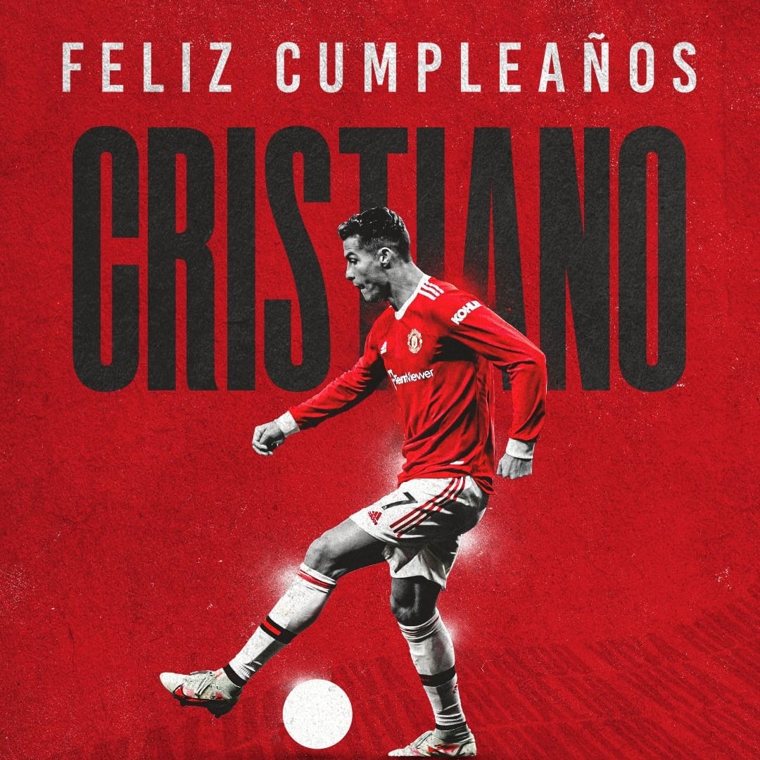 Felicitación a Cristiano Ronaldo