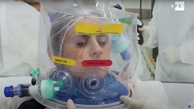 Casco "Elmo" para Covid-19