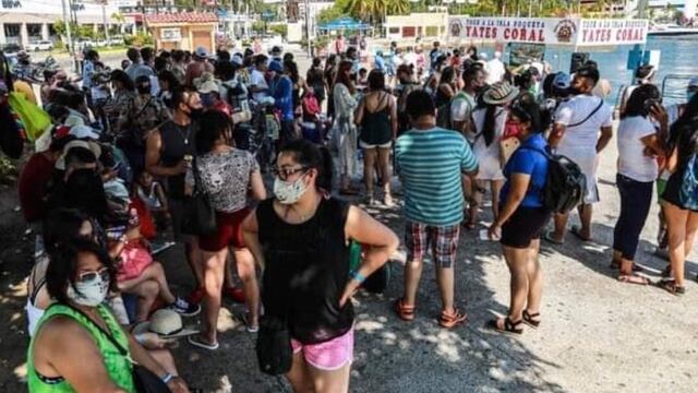Turistas en Acapulco