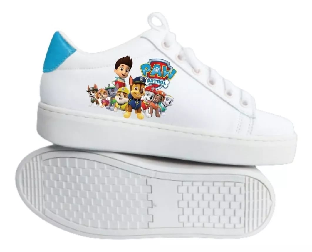 Tenis de Paw Patrol en Mercado Libre para el regreso a clases 2024 y para andar por casa