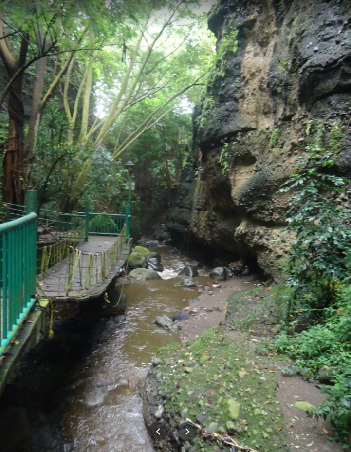 Así era el puente de Paseo Ribereño en Cuernavaca.