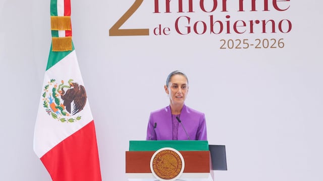 Claudia Sheinbaum Pardo, presidenta de México en su Segundo Informe de Gobierno en Palacio Nacional