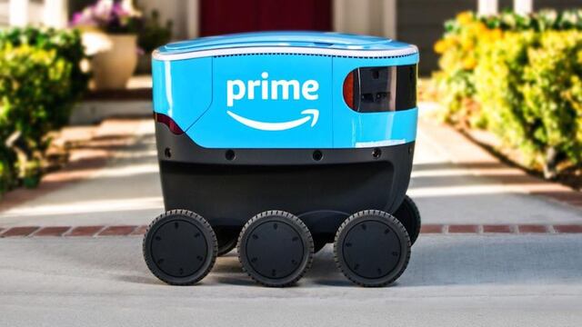 El nuevo robot de entregas Amazon Scout.