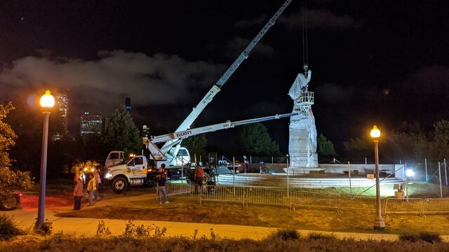 Estatua en Chicago.