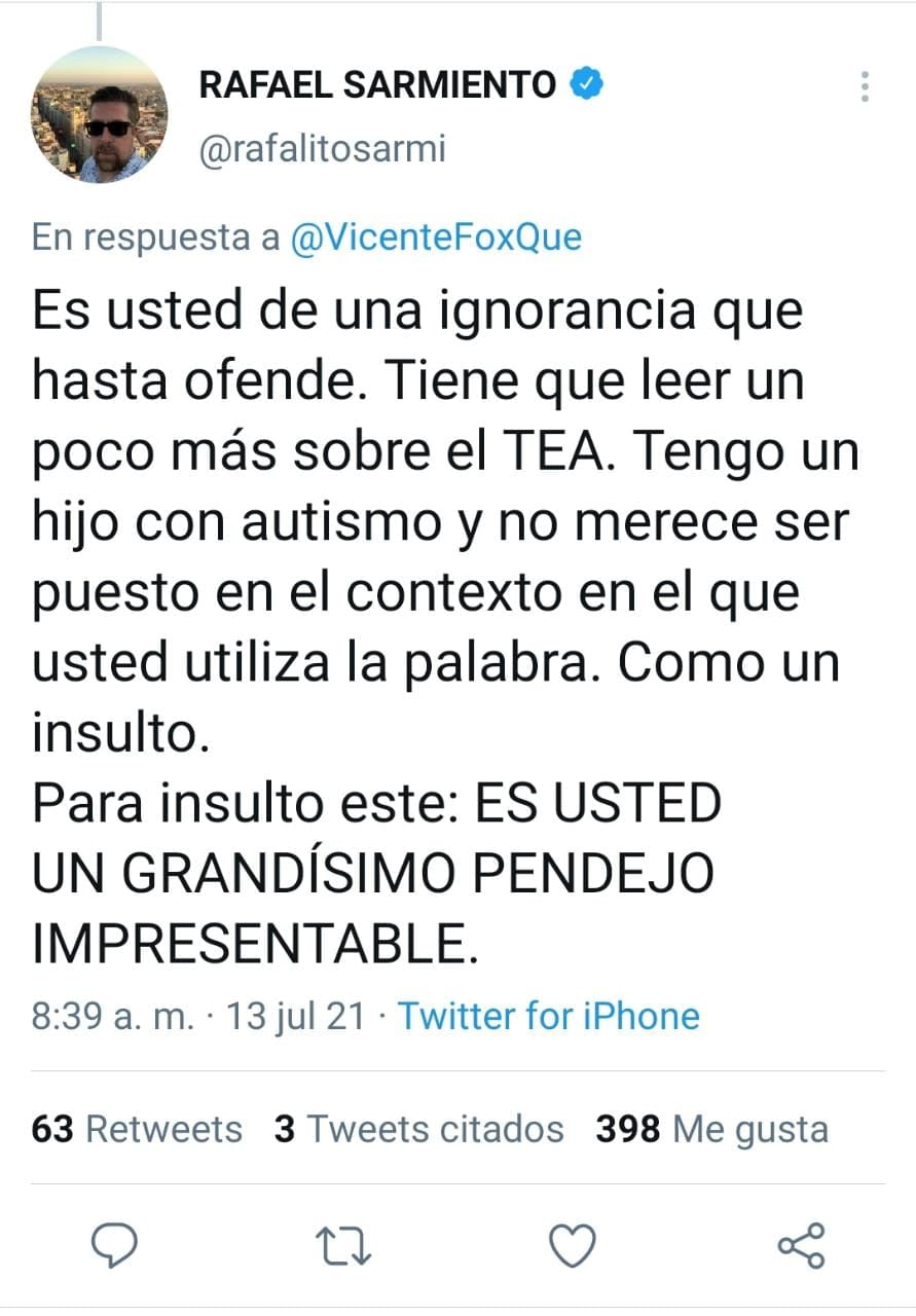 Respuesta de Twitter